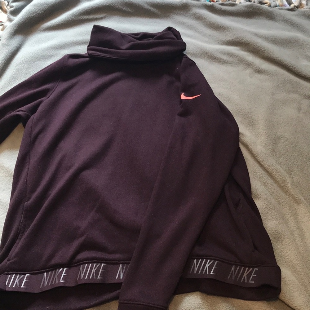 Purple turtle neck Nike sweatshirt